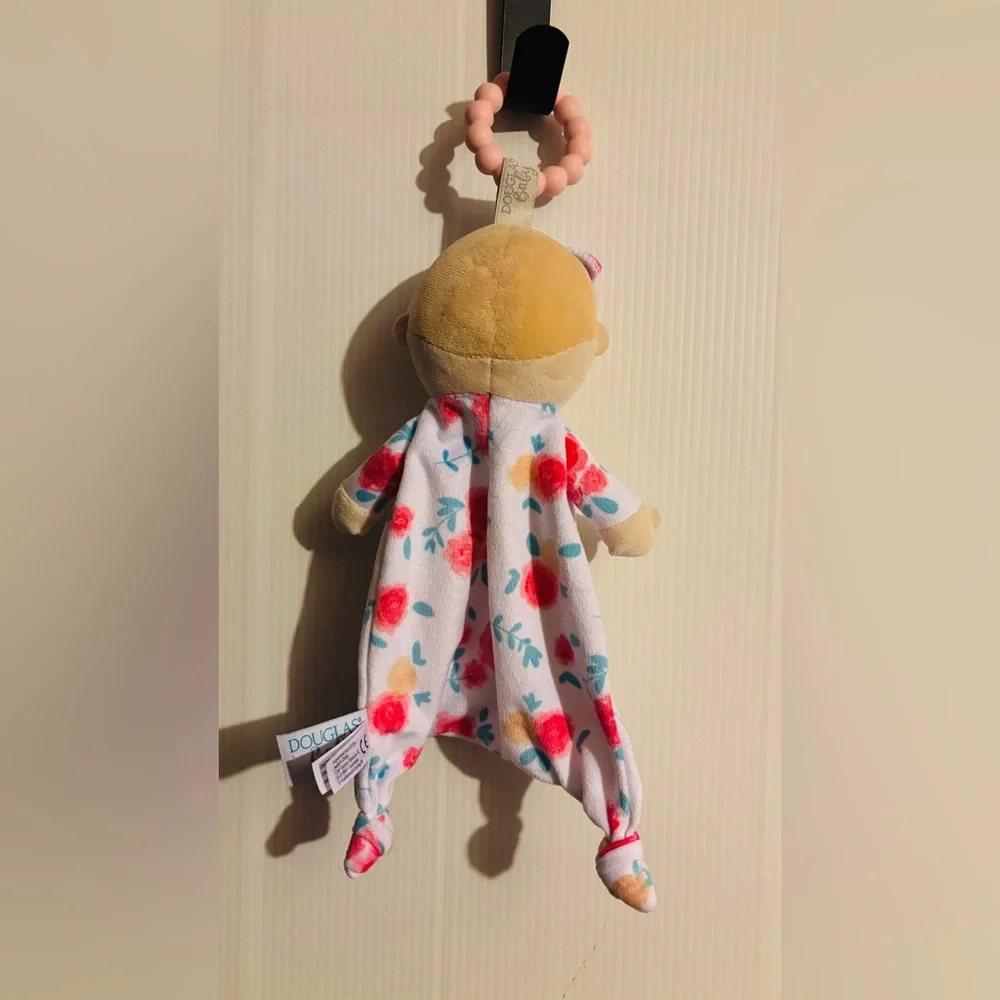Floral Plush Doll with Teething Ring